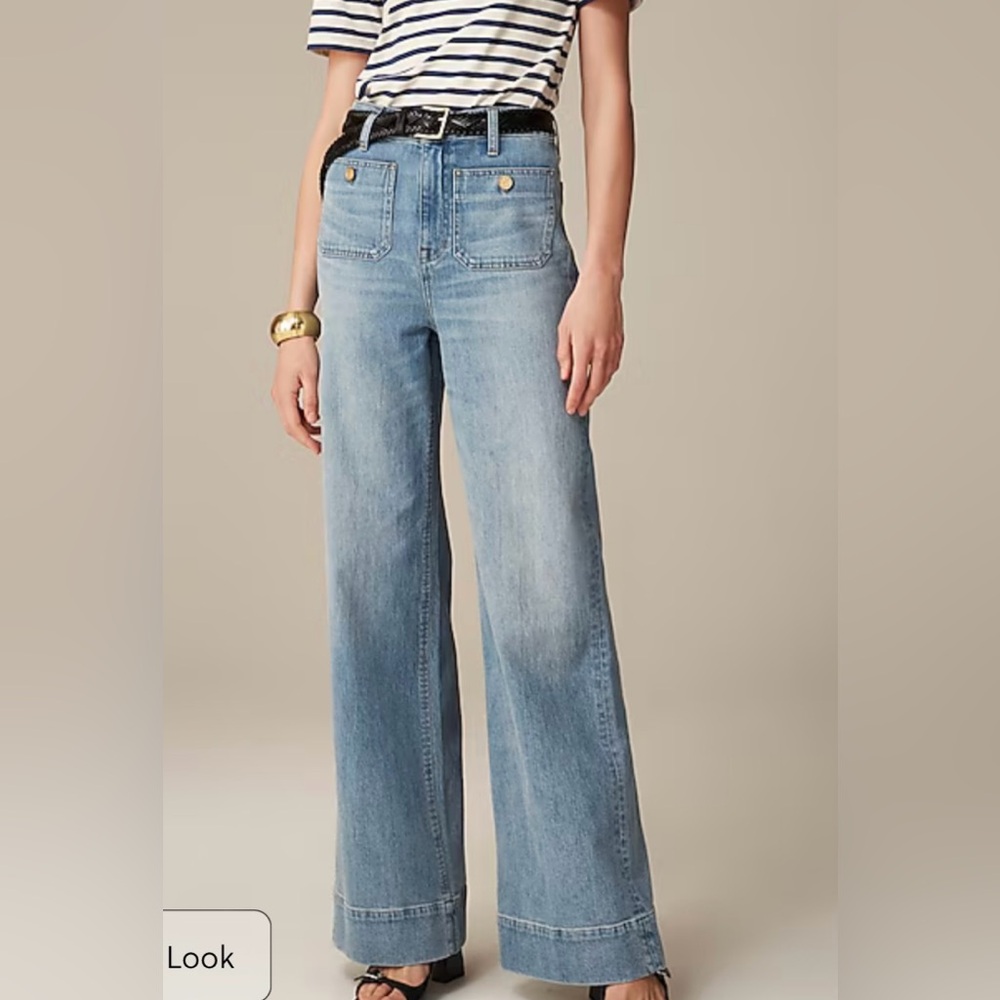 J. Crew Sailor Denim Trouser, 25 Regular, New With Tags Never Worn